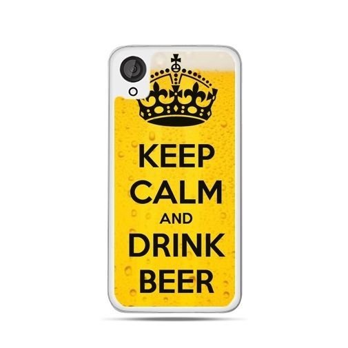 Etui na HTC Desire 820 ETUISTUDIO Keep calm and drink beer EtuiStudio