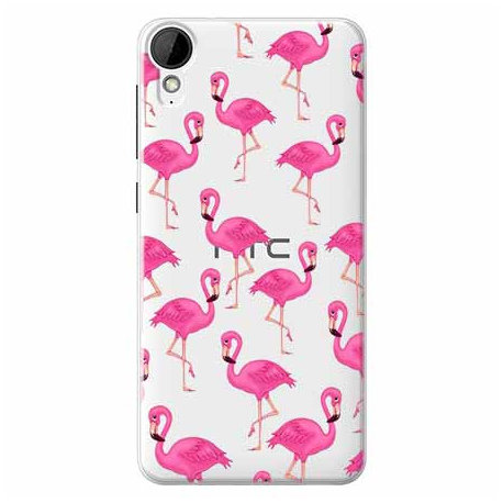Etui na HTC Desire 825, Różowe flamingi EtuiStudio