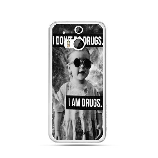 Etui na HTC One M8, I don`t do drugs I am drugs EtuiStudio