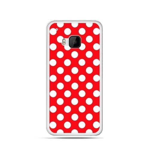Etui na HTC One M9, Czerwona polka dot EtuiStudio