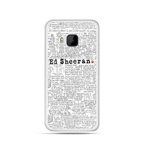 Etui na HTC One M9, Ed Sheeran białe poziome EtuiStudio