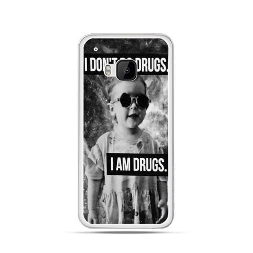 Etui na HTC One M9, I don`t do drugs I am drugs EtuiStudio