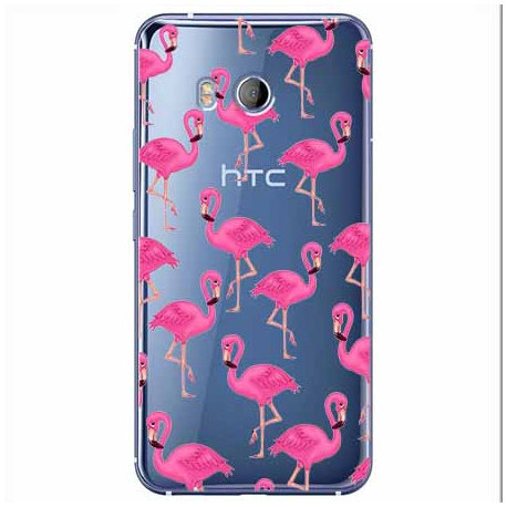 Etui na HTC U11, Różowe flamingi EtuiStudio