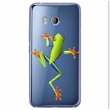 Etui na HTC U11, Zielona żabka EtuiStudio