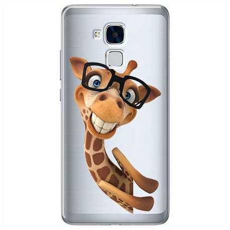Etui na Huawei Honor 7 Lite, Wesoła żyrafa w okularach EtuiStudio