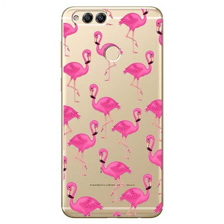 Etui na Huawei Honor 7X, różowyowe flamingi EtuiStudio
