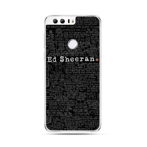 Etui na Huawei Honor 8, ED Sheeran czarne poziome EtuiStudio