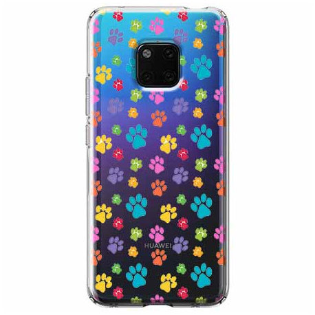 Etui na Huawei Mate 20 Pro, Kolorowe psie łapki EtuiStudio