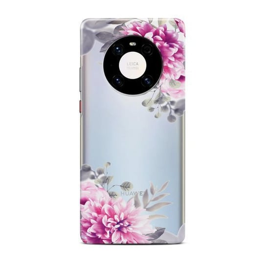 Etui na Huawei Mate 40 CASEGADGET Białe Kwiaty CaseGadget