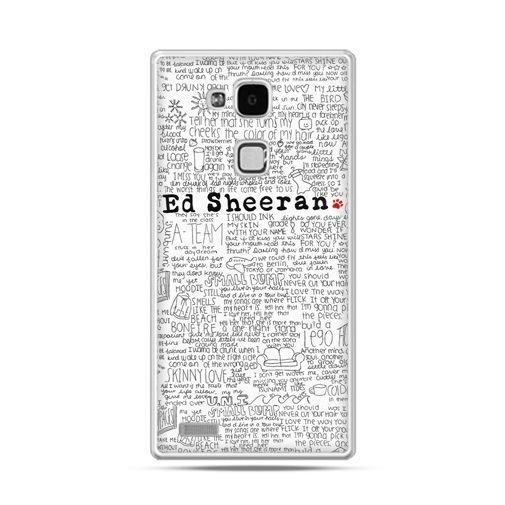 Etui na Huawei Mate 7, Ed Sheeran białe poziome EtuiStudio