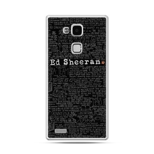 Etui na Huawei Mate 7, ED Sheeran czarne poziome EtuiStudio