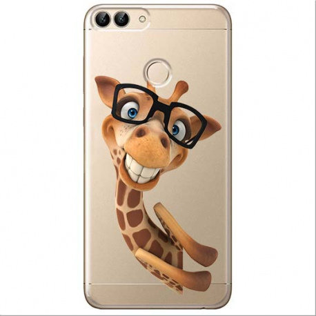 Etui na Huawei P Smart, Wesoła żyrafa w okularach EtuiStudio