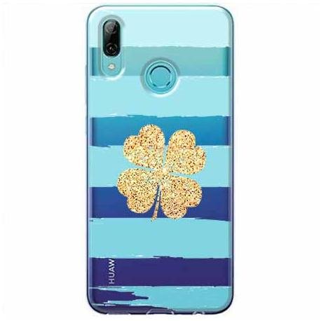 Etui na Huawei P Smart Z, złota koniczyna EtuiStudio