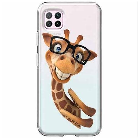 Etui na Huawei P40 Lite, Żyrafa w okularach EtuiStudio
