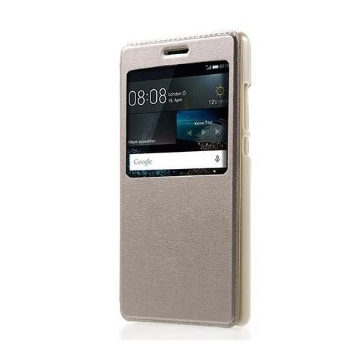 Etui na Huawei P8 Lite Flip S View z klapką, złoty EtuiStudio