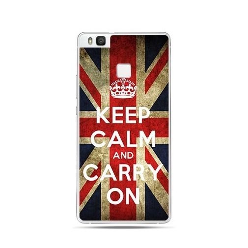 Etui na Huawei P9 Lite, Keep Calm and Carry On flaga UK EtuiStudio