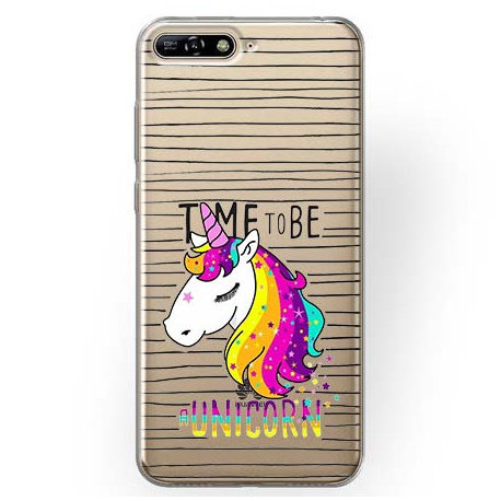 Etui na Huawei Y6 2018, Time to be unicorn, Jednorożec EtuiStudio