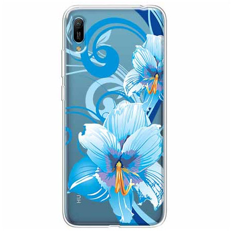 Etui na Huawei Y6 2019, niebieski kwiat północy EtuiStudio