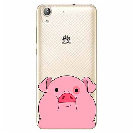 Etui na Huawei Y6 II, Słodka, różowyowa świnka EtuiStudio
