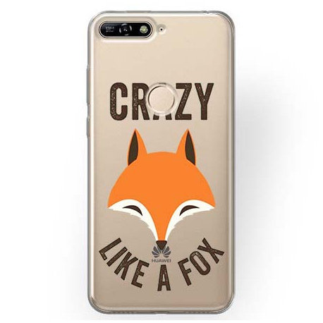 Etui na Huawei Y7 Prime 2018, Crazy like a fox EtuiStudio