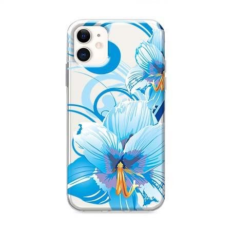 Etui na iPhone 12 Mini - Niebieski kwiat północy. EtuiStudio