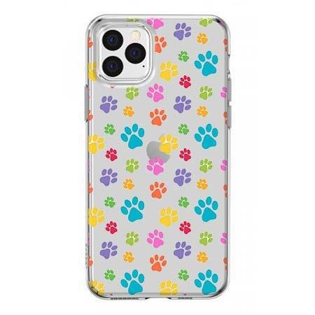 Etui na iPhone 12 Pro Max - Kolorowe psie łapki. EtuiStudio