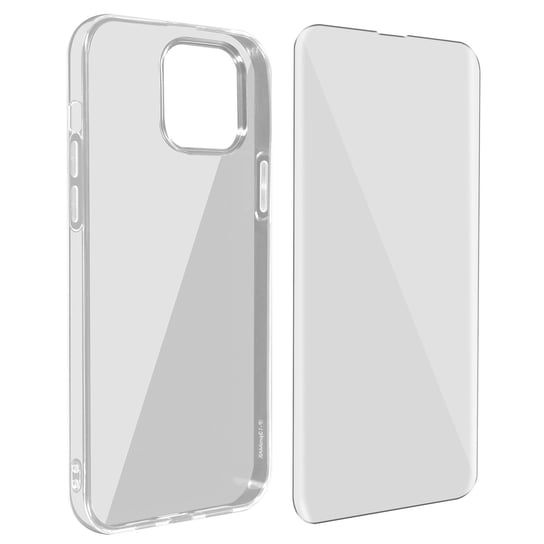 Etui na iPhone 13 Pro Max Silikonowe Miękkie szkło hartowane 9H przezroczyste Avizar