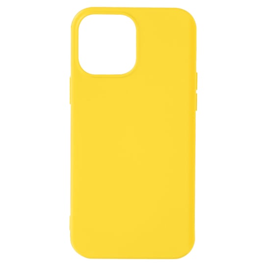 Etui Na Iphone 13 Pro Max Silikonowe Półsztywne Miękkie W Dotyku Wykończenie Żółte Avizar