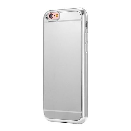 Etui na iPhone 6, 6s, platynowane FullSoft lustro, srebrny EtuiStudio
