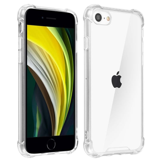 Etui na iPhone 7/8 Ochrona żelem silikonowym Wzmocnione narożniki Przezroczyste Avizar