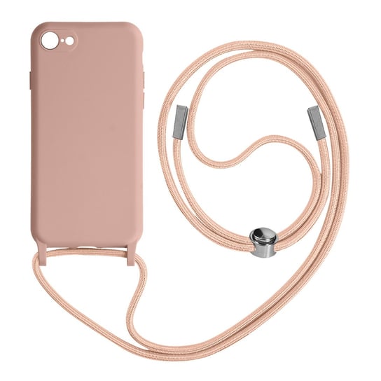 Etui na iPhone 7/8/SE 2020/2022 Smycz 80 cm – różowe Avizar