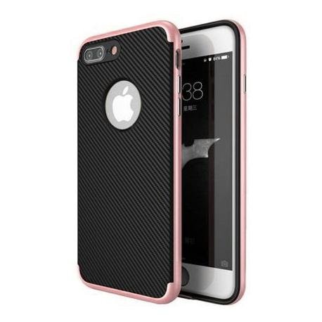 Etui na iPhone 7 Plus bumper Neo carbon, różowy EtuiStudio