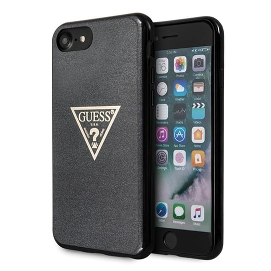 Etui na iPhone 8/7 GUESS Solid Glitter Triangle GUESS