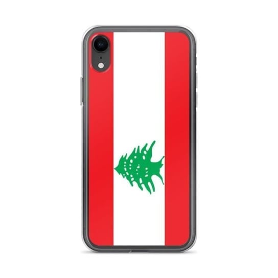 Etui na iPhone’a XR z flagą Libanu Inny producent (majster PL)
