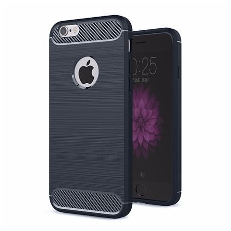 Etui na iPhone SE, bumper Neo carbon, granatowy EtuiStudio