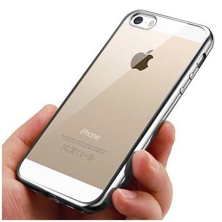 Etui na iPhone SE platynowane SLIM, srebrny EtuiStudio