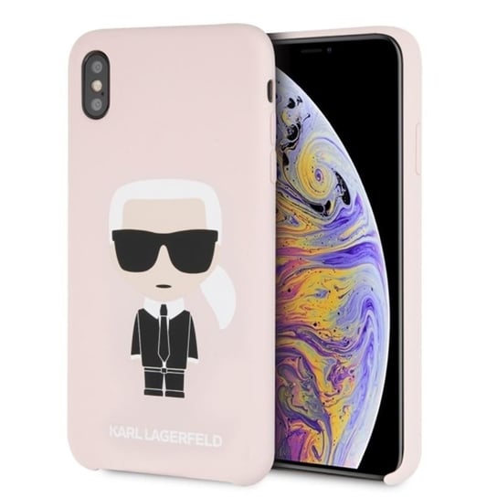 Etui na iPhone Xs Max KARL LAGERFELD Silicone Iconic Karl Lagerfeld