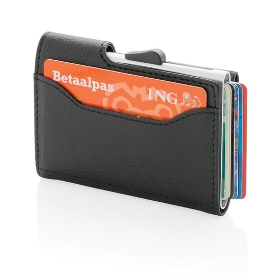 Etui na karty kredytowe i portfel z ochroną RFID - czarny XD COLLECTION