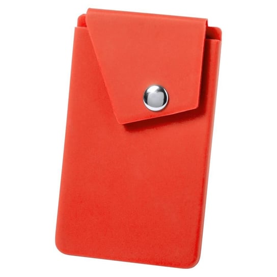 Etui na karty kredytowe KEMER, stojak na telefon Czerwony - czerwony KEMER