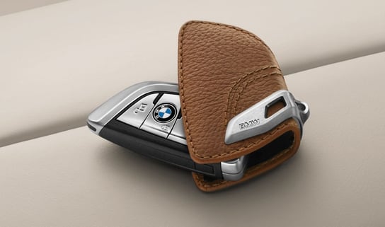 Etui na kluczyk BMW, brązowe BMW