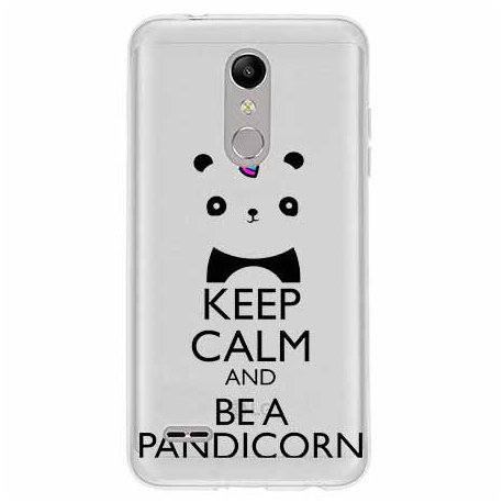 Etui na LG K10 2018, Keep Calm Pandicorn EtuiStudio