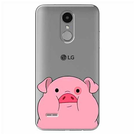 Etui na LG K8 2017, Słodka różowa świnka EtuiStudio