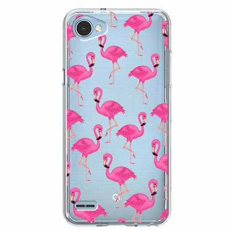 Etui na LG Q6, Różowe flamingi EtuiStudio