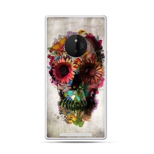 Etui na Lumia 830, czaszka z kwiatami EtuiStudio