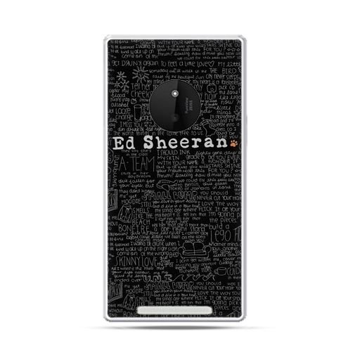 Etui na Lumia 830, ED Sheeran czarne poziome EtuiStudio