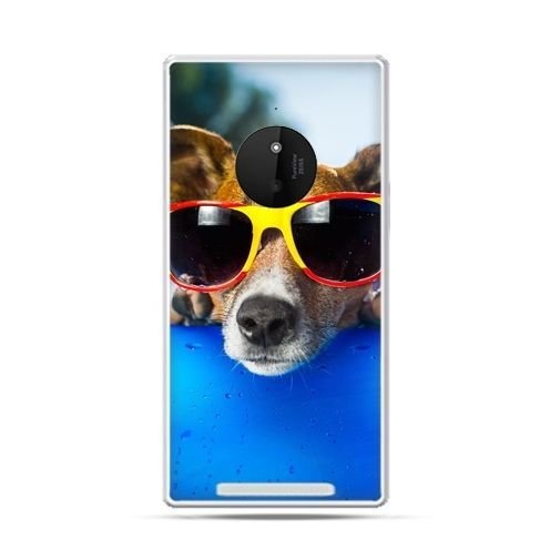 Etui na Lumia 830, pies w kolorowych okularach EtuiStudio
