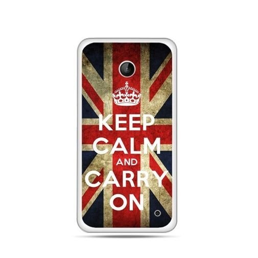 Etui na Nokia Lumia 630, Keep calm and carry on EtuiStudio