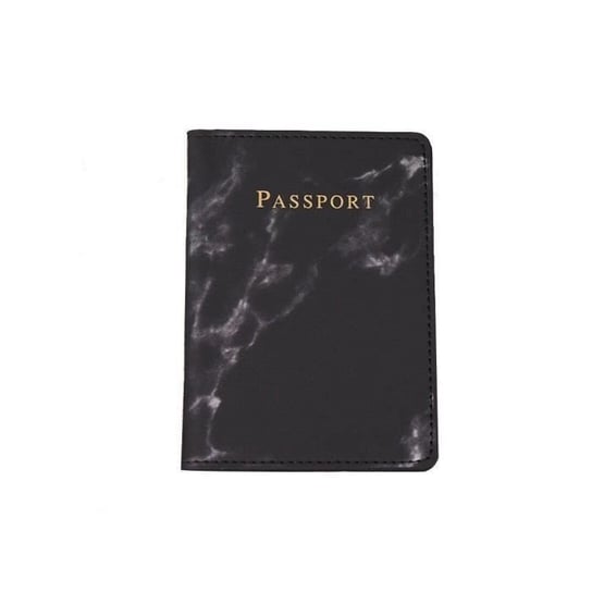 Etui na paszport marmurkowe - czarne Inna marka