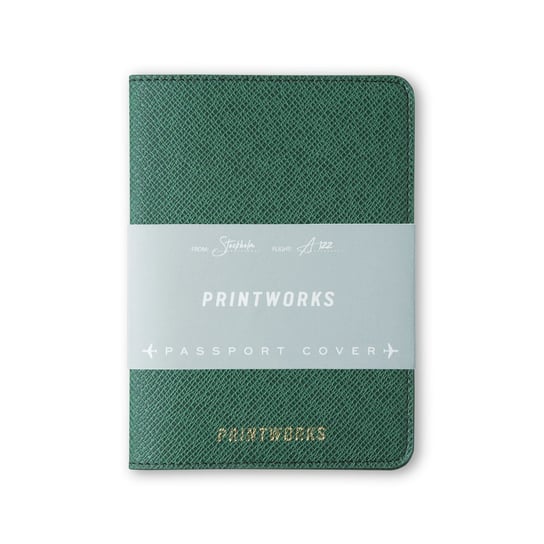 Etui na paszport - zielone PRINTWORKS Printworks