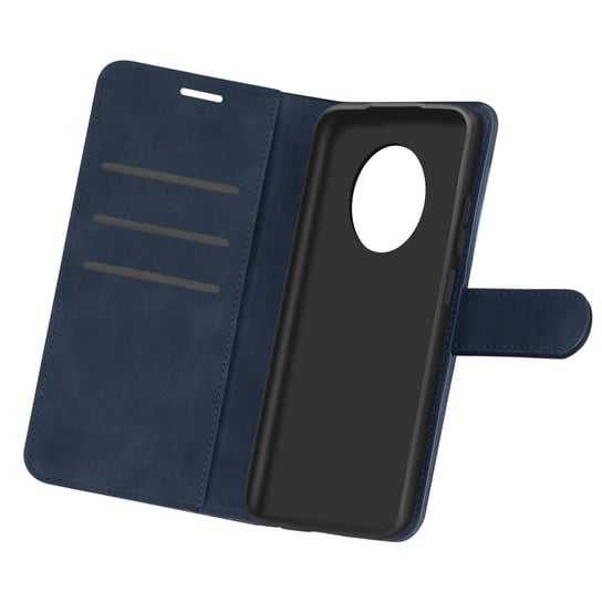 Etui na Redmi Note 9T 5G Vintage Style z uchwytem na wideo i kartę ciemnoniebieskie Avizar